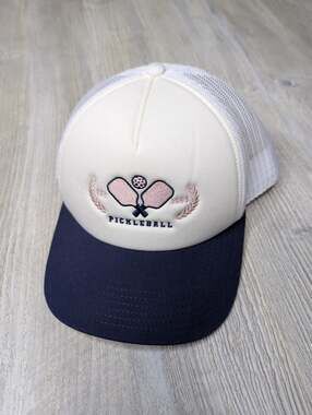 Generic Men's Pickleball Paddles White Foam Trucker Hat